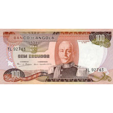 P101 Angola - 100 Escudos Year 1972 P101 Angola - 100 Escudos Year 1972