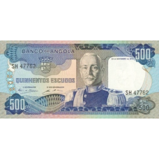 P102 Angola - 500 Escudos Year 1972 P102 Angola - 500 Escudos Year 1972