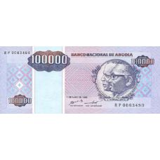 P139 Angola - 100.000 Kwanzas Reajustados Year 1995 P139 Angola - 100.000 Kwanzas Reajustados Year 1995