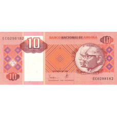P145a Angola - 10 Kwanzas Year 1999 P145a Angola - 10 Kwanzas Year 1999