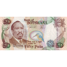 P28 Botswana - 50 Pula Year 2005 P28 Botswana - 50 Pula Year 2005
