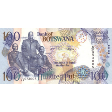 P29a Botswana - 100 Pula Year 2004 P29a Botswana - 100 Pula Year 2004