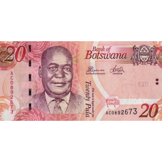 P31c Botswana - 20 Pula Year 2014 P31c Botswana - 20 Pula Year 2014