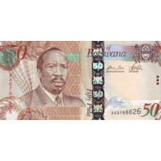 P32a Botswana - 50 Pula Year 2009 P32a Botswana - 50 Pula Year 2009