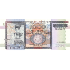 P39d Burundi - 1000 Francs Year 2006 P39d Burundi - 1000 Francs Year 2006