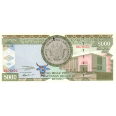 P42a Burundi - 5000 Francs Year 1999 P42a Burundi - 5000 Francs Year 1999