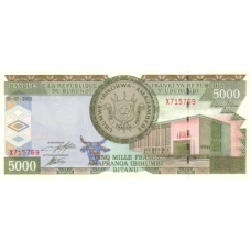 P42b Burundi - 5000 Francs Year 2003 P42b Burundi - 5000 Francs Year 2003
