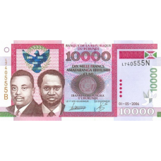 P43b Burundi - 10.000 Francs Year 2006 P43b Burundi - 10.000 Francs Year 2006