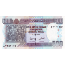 P45a Burundi - 500 Francs Year 2009 P45a Burundi - 500 Francs Year 2009