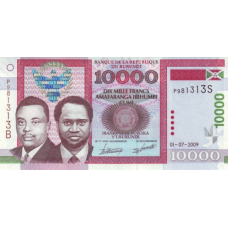 P49a Burundi - 10.000 Francs Year 2009 P49a Burundi - 10.000 Francs Year 2009