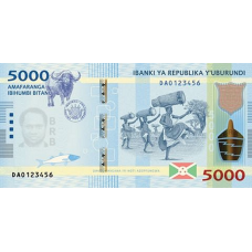 P53a Burundi - 5000 Francs Year 2015 P53a Burundi - 5000 Francs Year 2015