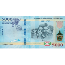 P53b Burundi - 5000 Francs Year 2018 P53b Burundi - 5000 Francs Year 2018