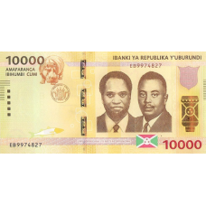 P54a Burundi - 10.000 Francs Year 2015 P54a Burundi - 10.000 Francs Year 2015