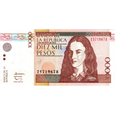 (416) Colombia P453q - 10.000 Pesos Year 2013/2014