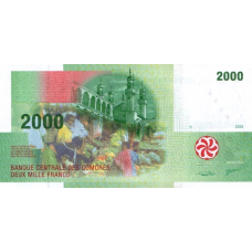 (400) Comores P17c - 2000 Francs Year 2000