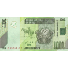 P101b Congo (Democratic Republic) - 1000 Franc Year 2013