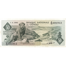 P  5 Congo (Republic 1961-1971) - 50 Francs Year 1962