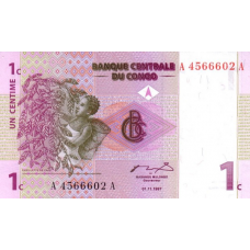 P 80 Congo (Democratic Republic) - 1 Centime Year 1997