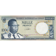P  8 Congo (Republic 1961-1971) - 1000 Francs Year 1961