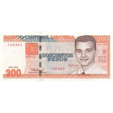 (395) Cuba P130 - 200 Pesos Year 2020