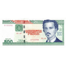(442) ** PNew (PN131d) Cuba - 500 Pesos Year 2022 (442) ** PNew (PN131d) Cuba - 500 Pesos Year 2022