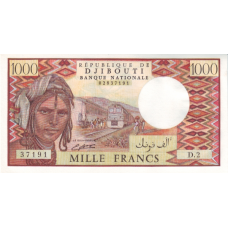 P37b Djibouti - 1000 Francs Year ND