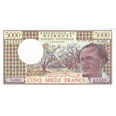 P38c Djibouti - 5000 Francs Year ND