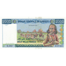 P43 Djibouti - 2000 Francs Year ND (2008)