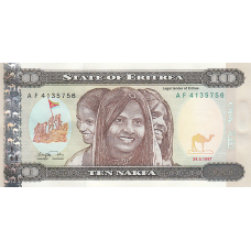 P 3 Eritrea - 10 Nakfa Year 1997