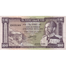 P29 Ethiopia - 100 Dollars Year ND (1966) P29 Ethiopia - 100 Dollars Year ND (1966)