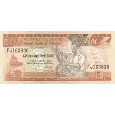 P42a Ethiopia - 5 Birr Year 1976 (1991) P42a Ethiopia - 5 Birr Year 1976 (1991)