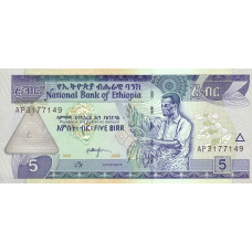 P47c Ethiopia - 5 Birr Year 2003 P47c Ethiopia - 5 Birr Year 2003