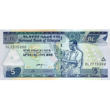 (158) ** PNew (PN47h) Ethiopia - 5 Birr (2017)