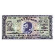 P 6 Ethiopia - 2 Thalers Year 1933 P 6 Ethiopia - 2 Thalers Year 1933