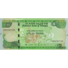 (159) ** PNew (PN53a) Ethiopia - 10 Birr (2020)