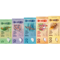 (059) ** PNew (PN125-PN129) Fiji - 5-100 Dollars (5 Notes) (2025) (059) ** PNew (PN125-PN129) Fiji - 5-100 Dollars (5 Notes) (2025)