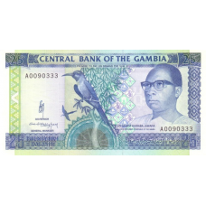 P14a Gambia - 25 Dalasis Year ND (1991-1995) P14a Gambia - 25 Dalasis Year ND (1991-1995)