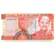 P16a Gambia - 5 Dalasis Year ND (1996) P16a Gambia - 5 Dalasis Year ND (1996)