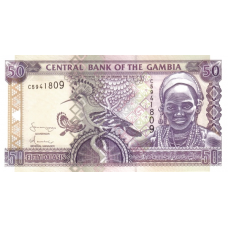 P23c Gambia - 50 Dalasis Year ND (2001-2005) P23c Gambia - 50 Dalasis Year ND (2001-2005)