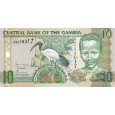 P26a Gambia - 10 Dalasis Year ND (2006-2013) P26a Gambia - 10 Dalasis Year ND (2006-2013)