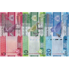 (776) ** PN37,38,39 Gambia 5,10 & 20 Dalasis (Set of 3 Notes) Year 2019