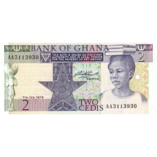 P18a Ghana - 2 Cedis Year 1979 P18a Ghana - 2 Cedis Year 1979