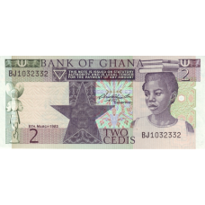 P18d Ghana - 2 Cedis Year 1982 P18d Ghana - 2 Cedis Year 1982