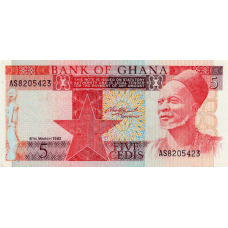 P19c Ghana - 5 Cedis Year 1982 P19c Ghana - 5 Cedis Year 1982