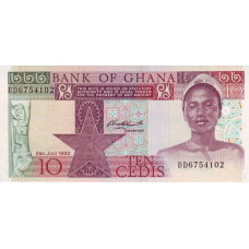 P20c Ghana - 10 Cedis Year 1980 P20c Ghana - 10 Cedis Year 1980