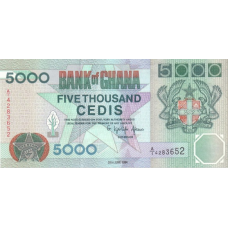 P31a Ghana - 5000 Cedis Year 1994 P31a Ghana - 5000 Cedis Year 1994