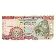 P33a Ghana - 2000 Cedis Year 1996 P33a Ghana - 2000 Cedis Year 1996
