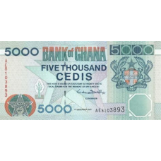 P34b Ghana - 5000 Cedis Year 1997 P34b Ghana - 5000 Cedis Year 1997