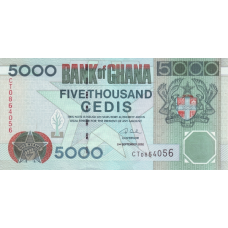 P34h Ghana - 5000 Cedis Year 2002 P34h Ghana - 5000 Cedis Year 2002