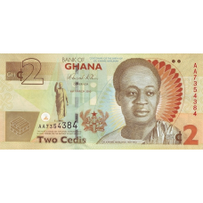 P37Aa Ghana - 2 Cedis Year 2010 P37Aa Ghana - 2 Cedis Year 2010